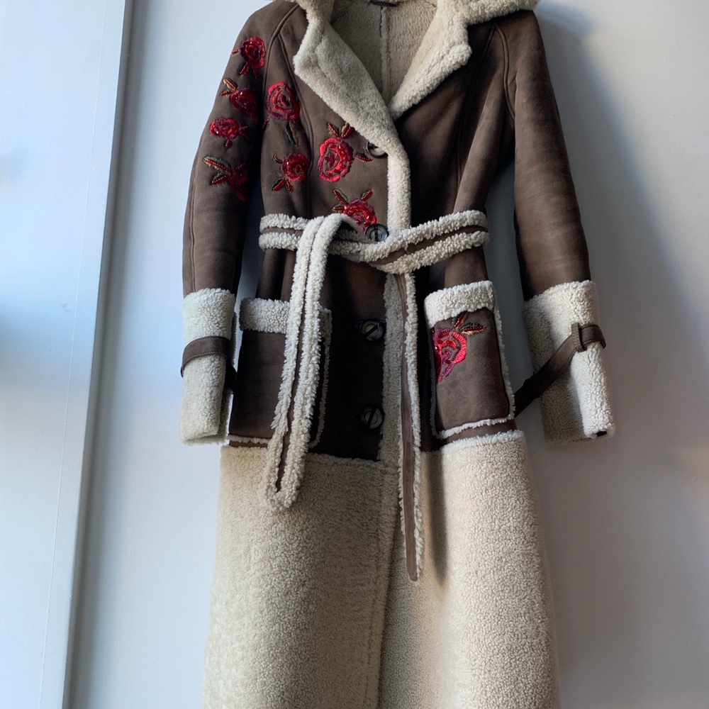 Real sheepskin coat